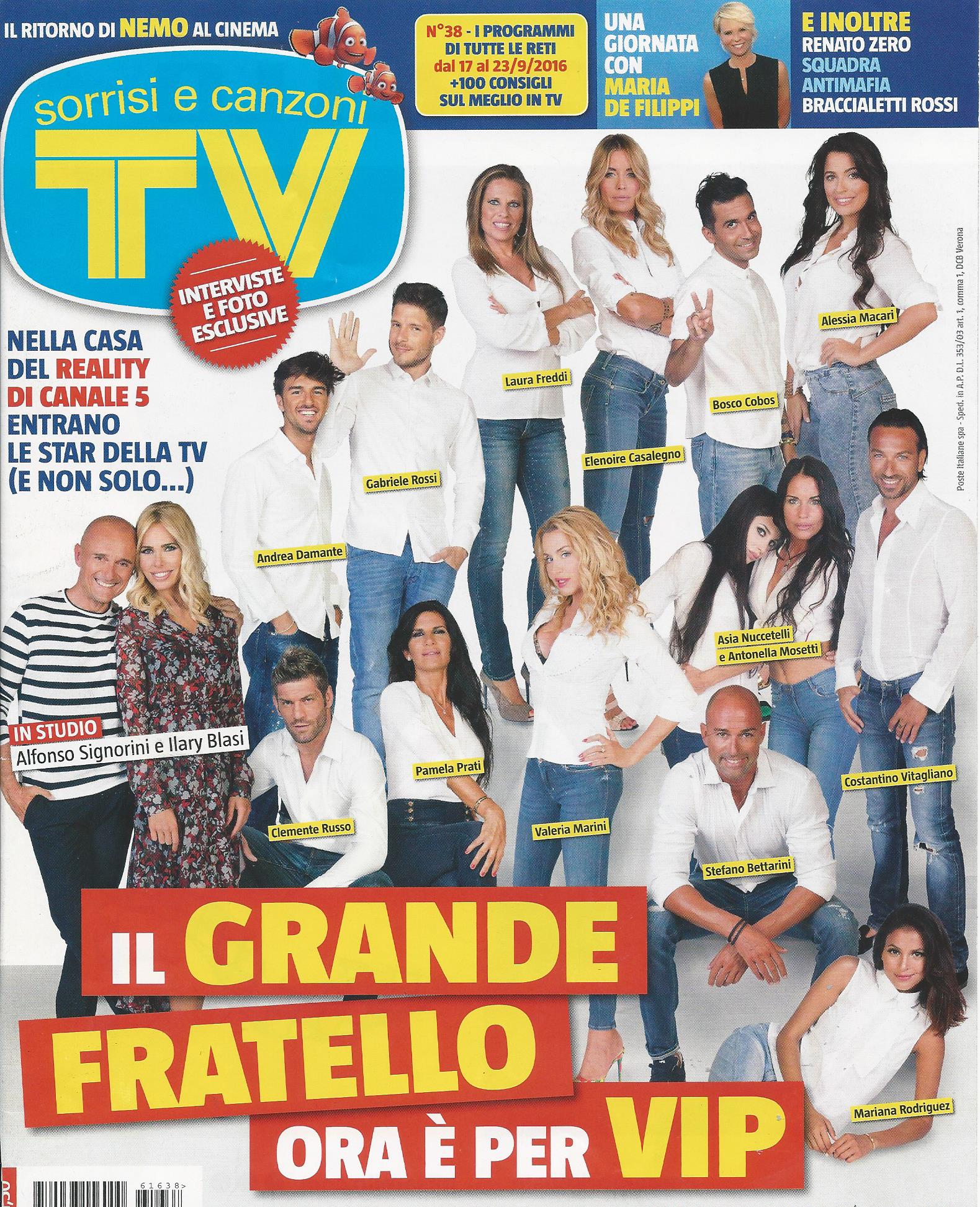 TV Sorrisi e Canzoni [settembre 2016]